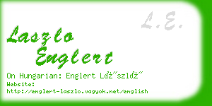 laszlo englert business card